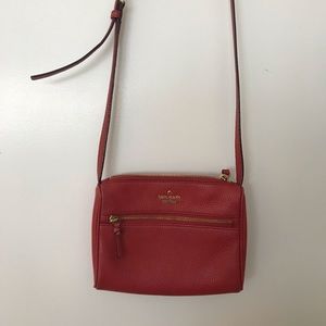Red Kate Spade crossbody bag